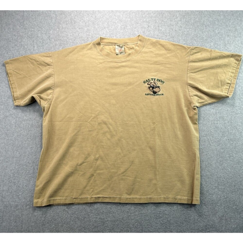 Vintage Oneita Mens Salty Dog Surf Shop T Shirt XL Daytona Beach Single Stitch